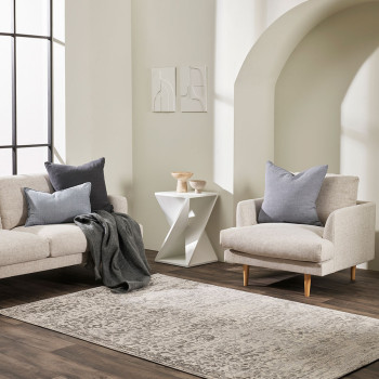 Ollo Eloise Rug - 200 x 290 cm, Silver
