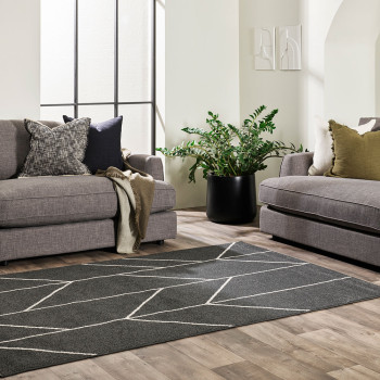 Ollo Kingston Rug - 160 x 230 cm, Black