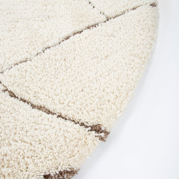 Ollo Aria Round Rug - 200 cm, Ivory