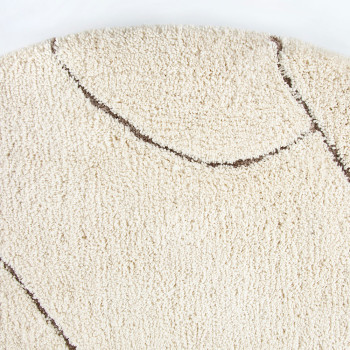 Ollo Aria Round Rug - 200 cm, Ivory