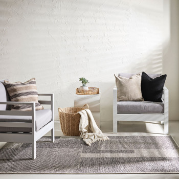Ollo Ardmore Outdoor Rug - 200 x 290cm, Black