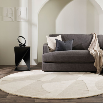 Ollo Marceau Round Rug - 240 cm, Ivory