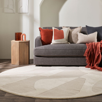 Ollo Marceau Round Rug - 240 cm, Ivory