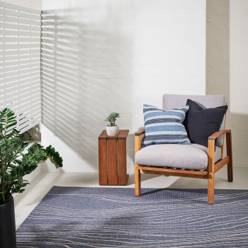 Ollo Rivers Outdoor Rug - 160 x 230 cm, Ocean