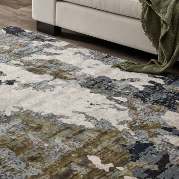Ollo Emery Rug - 160 x 230 cm, Ink/Olive