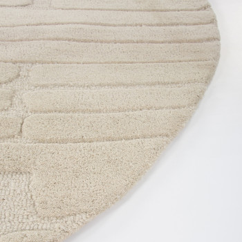 Ollo Venice Round Rug - 200 cm, Ecru