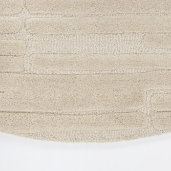 Ollo Venice Round Rug - 200 cm, Ecru