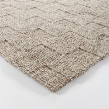 Ollo Checker Rug - 200 x 290 cm, Beige