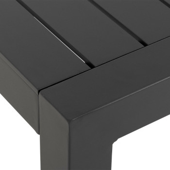 Antoni Outdoor Dining Table - W140, Gunmetal