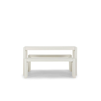 Antoni Outdoor Dining Table - W140, White