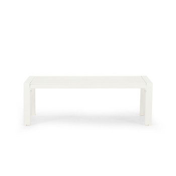 Delfi Outdoor Coffee Table, White
