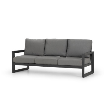 Delfi Outdoor 3 Seater, Gunmetal