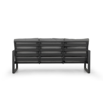 Delfi Outdoor 3 Seater, Gunmetal