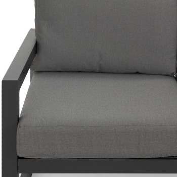 Delfi Outdoor 3 Seater, Gunmetal