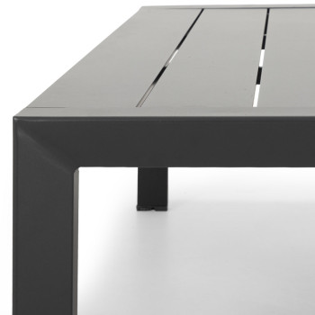 Delfi Outdoor Coffee Table, Gunmetal