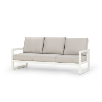 Delfi Outdoor 3 Seater, White
