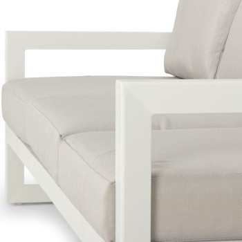 Delfi Outdoor 3 Seater, White