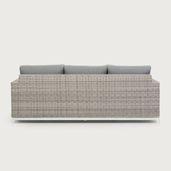 Capri Outdoor 3 Seater, Grey/White
