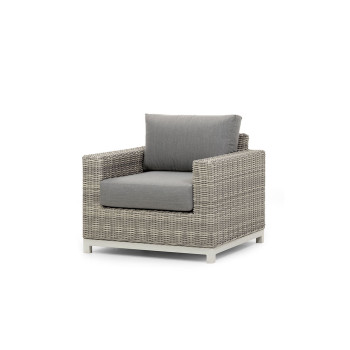 Capri Outdoor One Seater, Grey/White