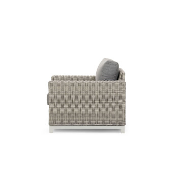 Capri Outdoor One Seater, Grey/White