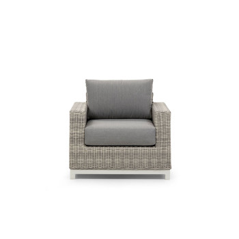 Capri Outdoor One Seater, Grey/White