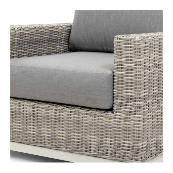 Capri Outdoor One Seater, Grey/White
