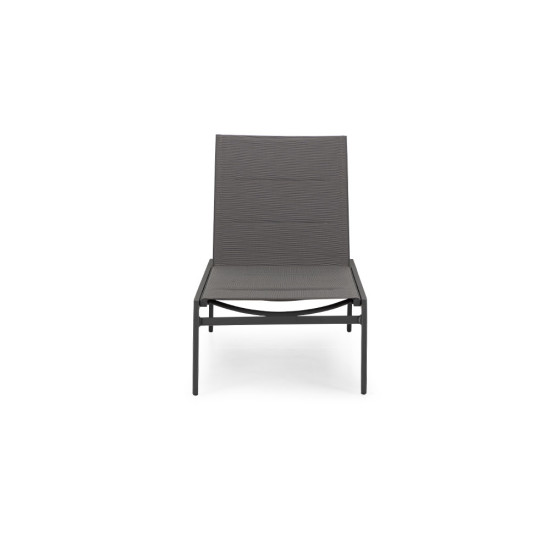 Antoni Outdoor Sun Lounger, Gunmetal