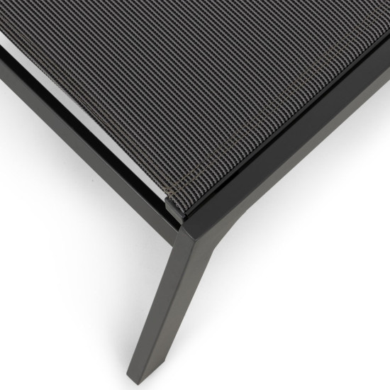 Antoni Outdoor Sun Lounger, Gunmetal