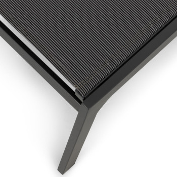 Antoni Outdoor Sun Lounger, Gunmetal