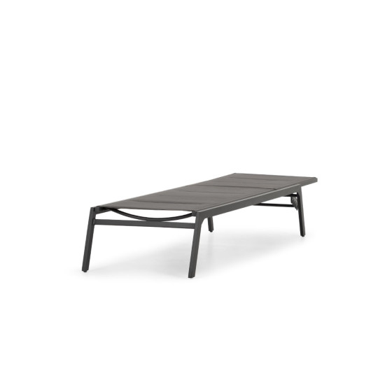 Antoni Outdoor Sun Lounger, Gunmetal