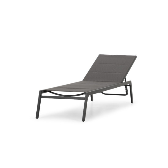 Antoni Outdoor Sun Lounger, Gunmetal