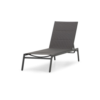 Antoni Outdoor Sun Lounger, Gunmetal