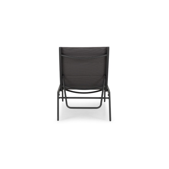 Antoni Outdoor Sun Lounger, Gunmetal