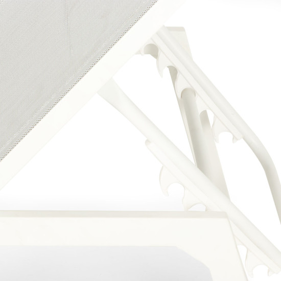 Antoni Outdoor Sun Lounger, White
