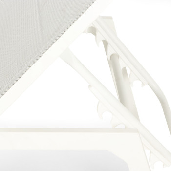 Antoni Outdoor Sun Lounger, White