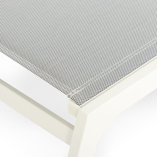 Antoni Outdoor Sun Lounger, White