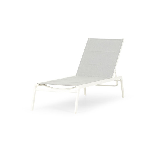 Antoni Outdoor Sun Lounger, White