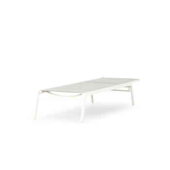 Antoni Outdoor Sun Lounger, White