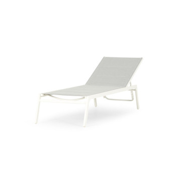 Antoni Outdoor Sun Lounger, White