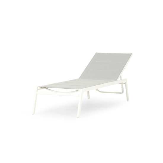 Antoni Outdoor Sun Lounger, White