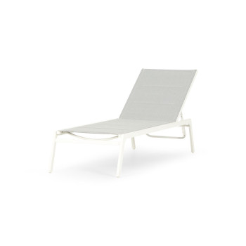 Antoni Outdoor Sun Lounger, White