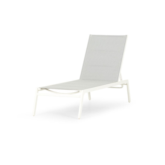 Antoni Outdoor Sun Lounger, White
