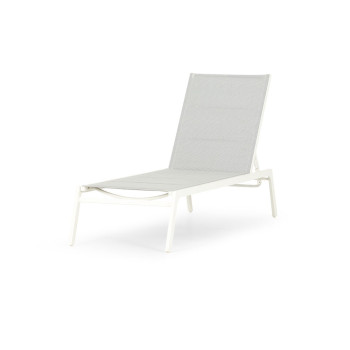Antoni Outdoor Sun Lounger, White