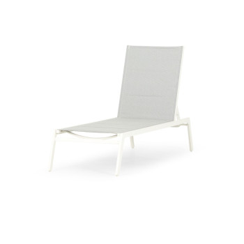 Antoni Outdoor Sun Lounger, White
