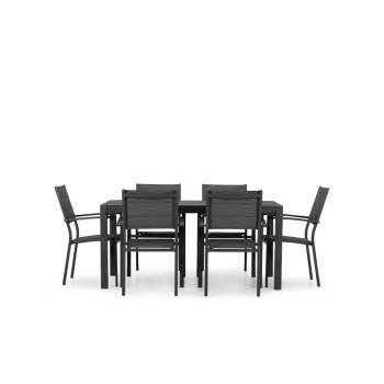 Antoni Outdoor Dining Table - W160, Gunmetal