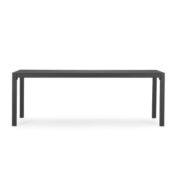 Antoni Outdoor Dining Table - W210, Gunmetal