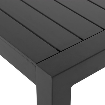 Antoni Outdoor Dining Table - W210, Gunmetal