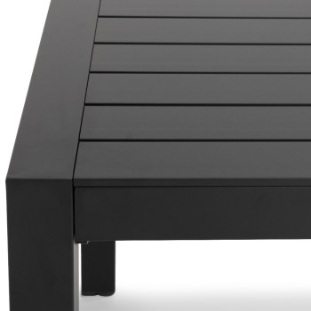 Antoni Outdoor Dining Table - W210, Gunmetal