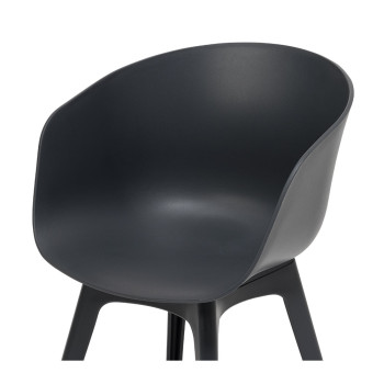 Blossom Outdoor Dining Chair, Charcoal