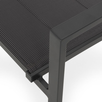 Antoni Outdoor Dining Chair, Gunmetal